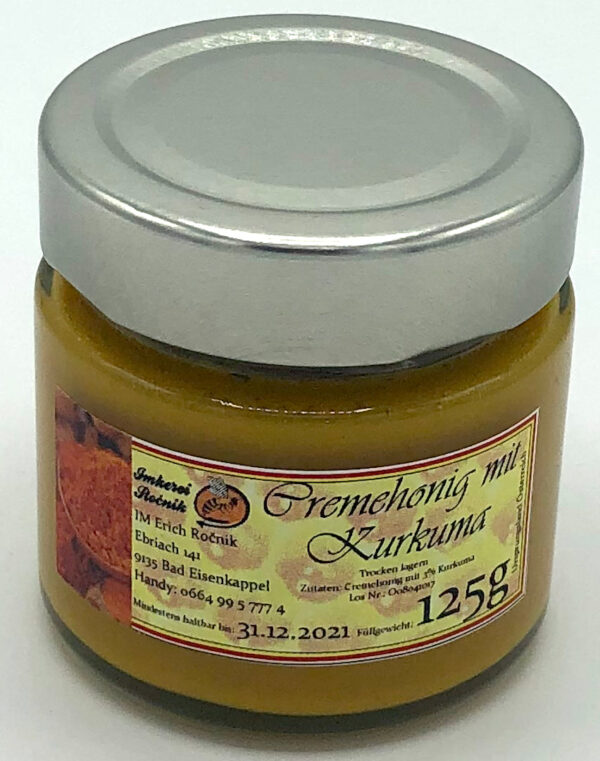 Cremehonig mit Kurkuma 125g – Bild 2