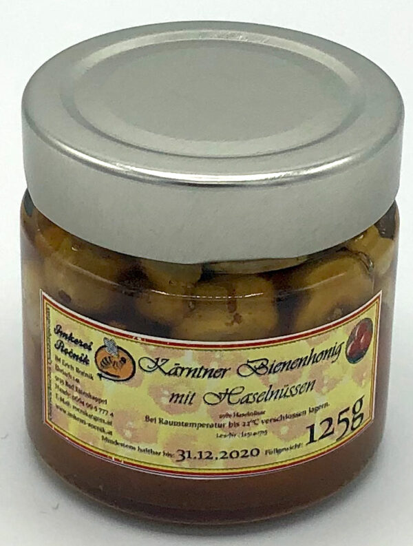 Kärntner Bienenhonig mit Haselnüssen 125g – Bild 2