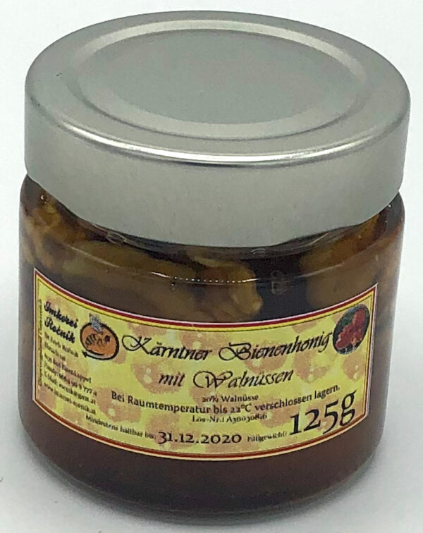 Kärntner Bienenhonig mit Walnüssen 125g – Bild 2