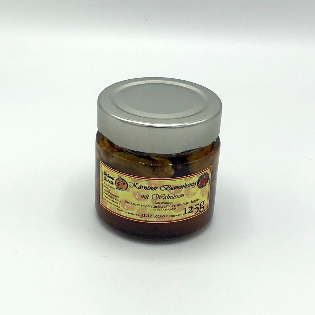 Kärntner Bienenhonig mit Walnüssen 125g
