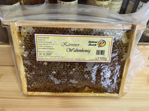 Kärntner Wabenhonig 1 Rähmchen ca. 1100g